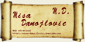 Miša Danojlović vizit kartica